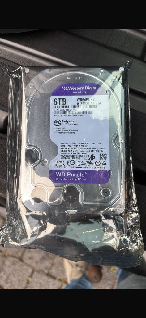 Wd purple 6tb, Ophalen, Nieuw, Desktop, USB