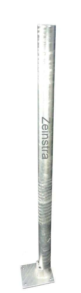 Standpaal 150 cm 2½'' standpijp voerhek op plaat stal, Dieren en Toebehoren, Overige Dieren-accessoires, Nieuw, Verzenden
