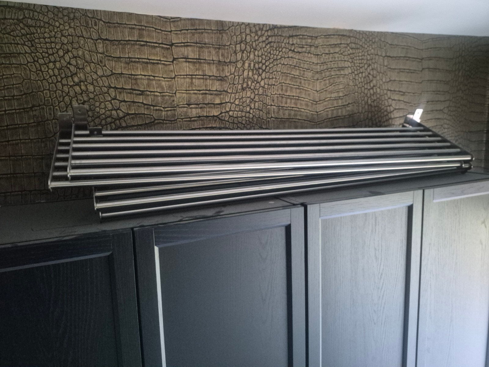 IKEA Grundtal droogrekken (4x 120 cm) - Oude stevige lijn, Ophalen, Gebruikt, Zilver, Metaal