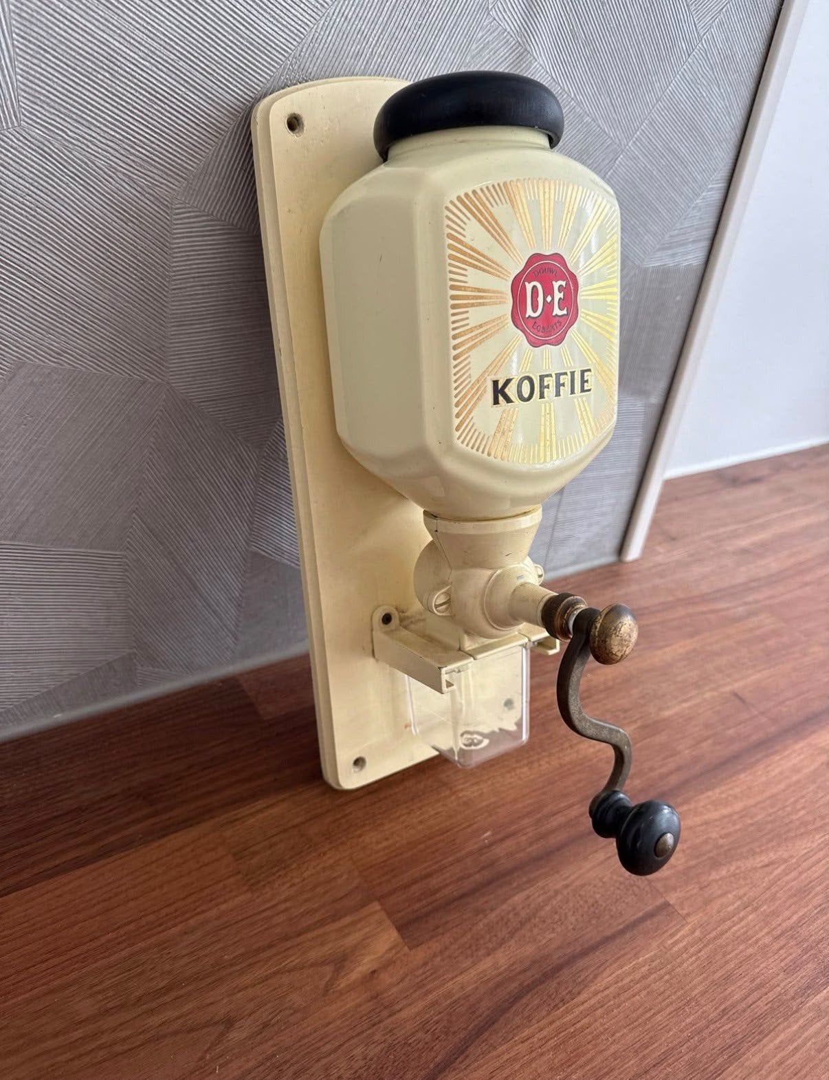 Vintage Douwe Egberts wandkoffiemolen, Ophalen of Verzenden