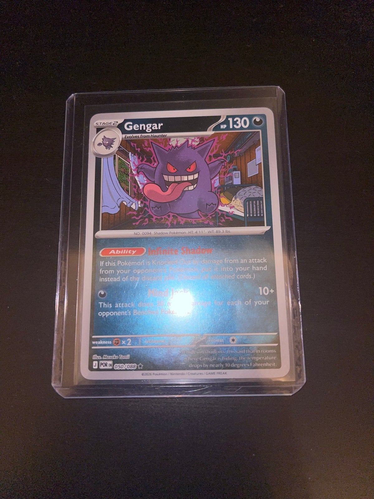 Gengar Pokémon Kaart - Zeldzaam en in Topconditie, Ophalen of Verzenden, Zo goed als nieuw, Losse kaart