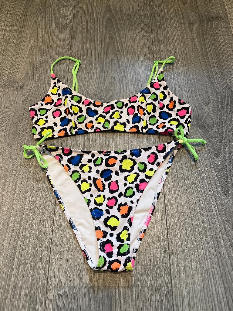 MC2 saint barth meisjes kleurige panter print bikini mt 164, Bikiniset, Meisje, Ophalen of Verzenden, Maat 164