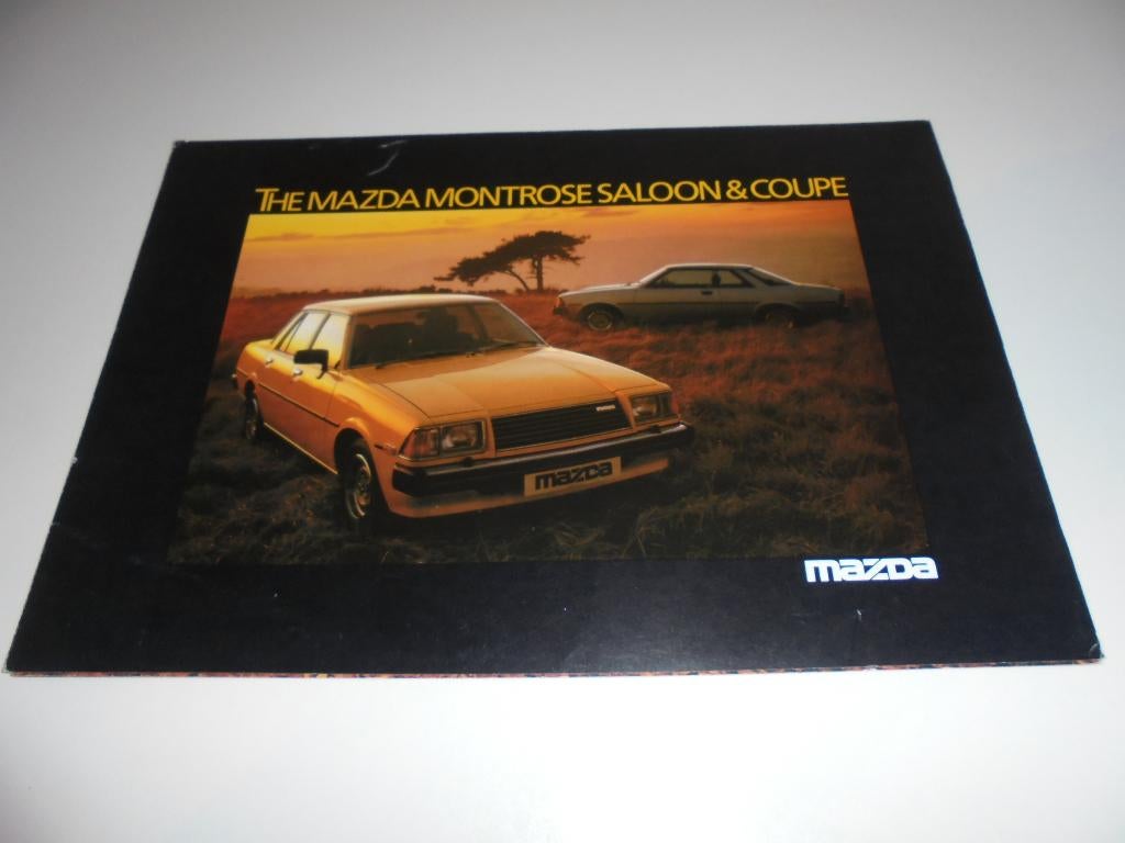 brochure Mazda Montrose Saloon & Coupe 1980, Ophalen of Verzenden, Zo goed als nieuw, Mazda