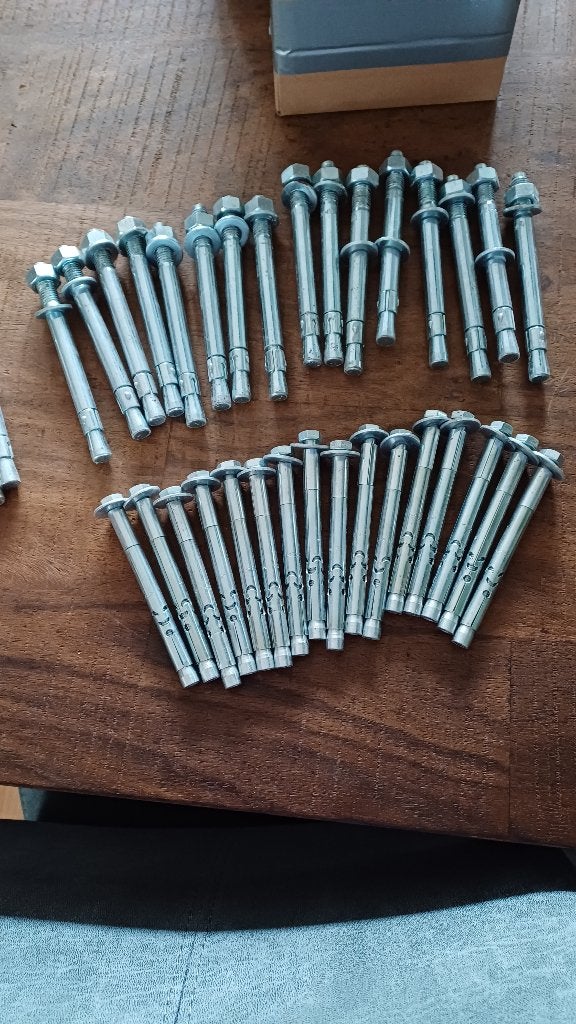 Keilbouten, Blitzanker, 35 stuks, div. lengtes en doorsnedes, Ophalen, Nieuw, Bouten of Moeren, Rvs