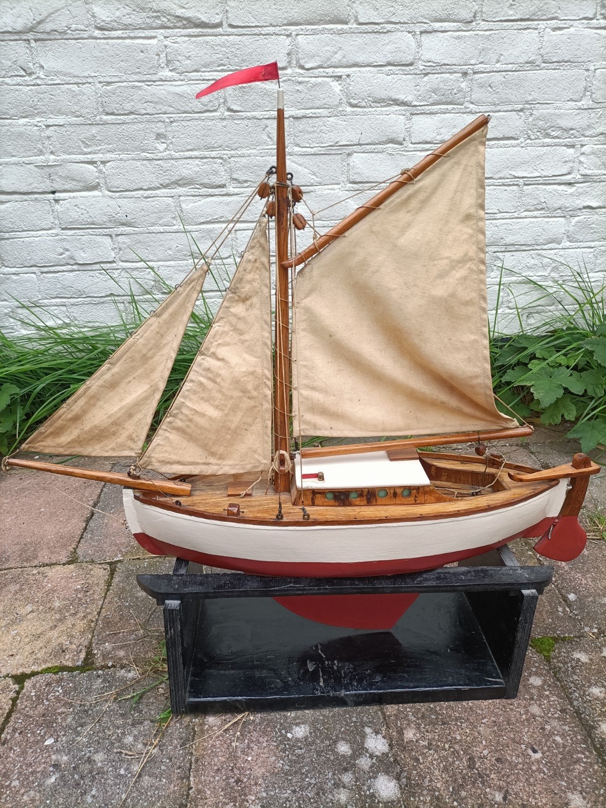 leuk oudzeil sloepje, Ophalen of Verzenden