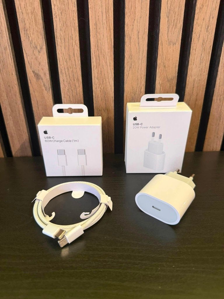 Originele Apple 20W Adapter + 60W USB-C Kabel (1 Meter), Telecommunicatie, Mobiele telefoons | Telefoon-opladers, Adapter, Nieuw