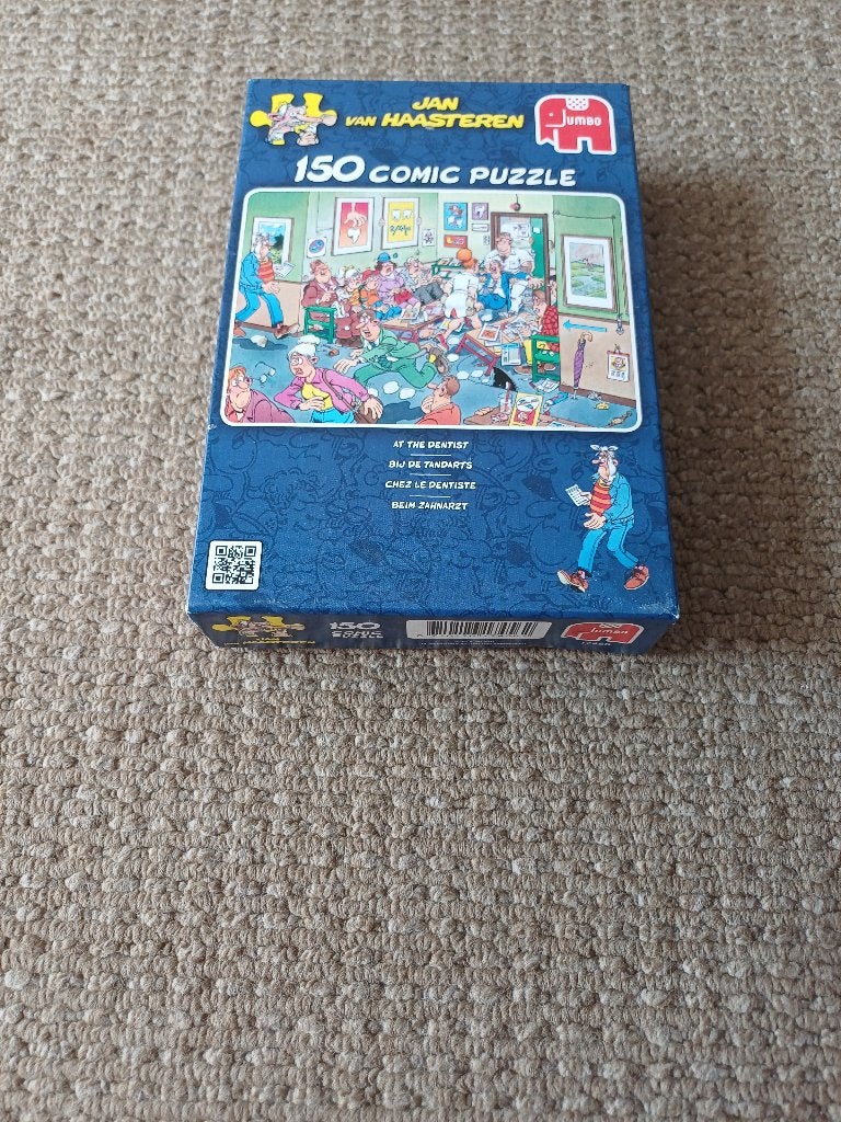 Puzzel Jan van Haasteren 150 st. tandarts, Ophalen of Verzenden, 500 t/m 1500 stukjes, Zo goed als nieuw, Legpuzzel