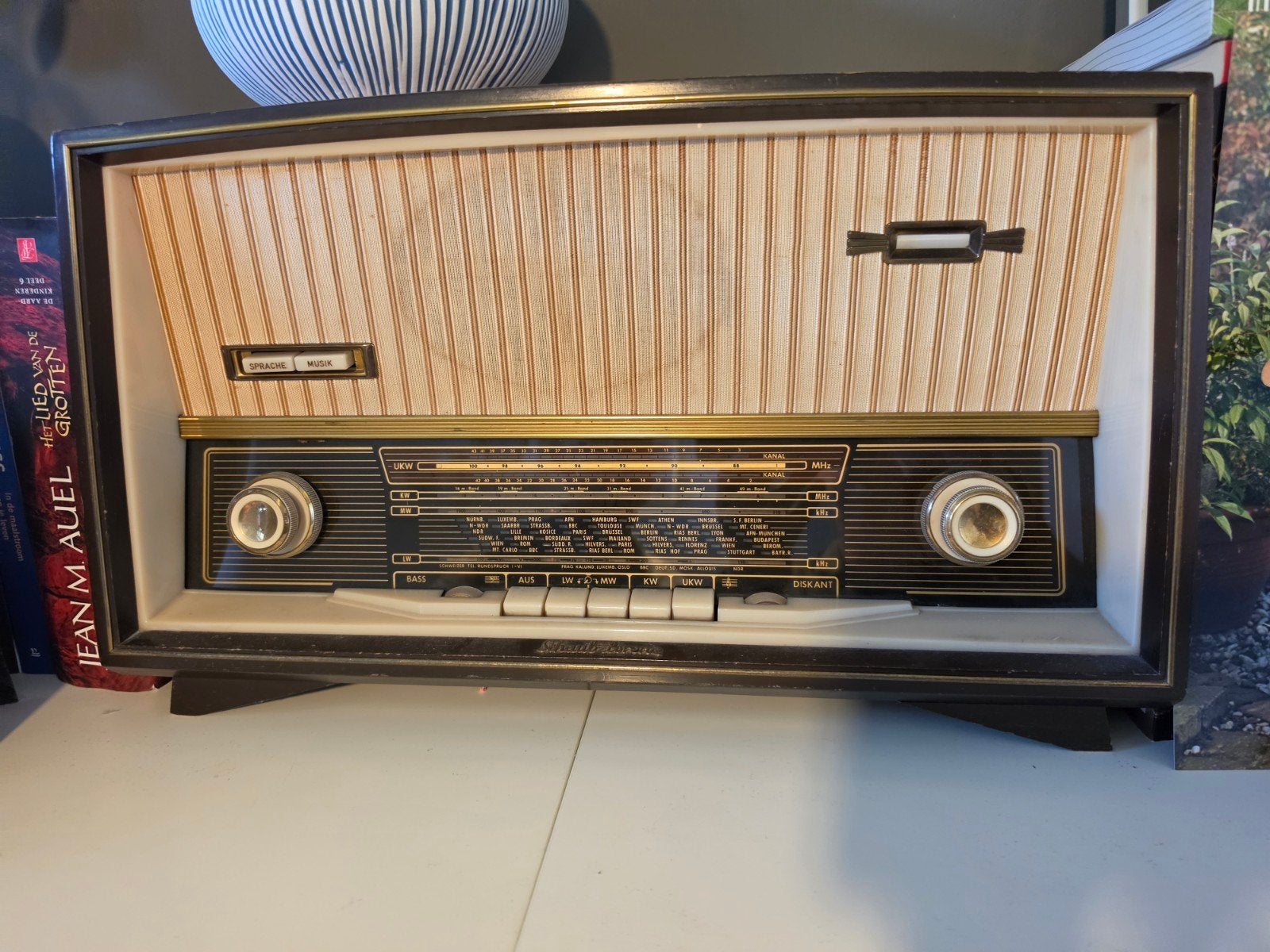 Vintage Schaub-Lorenz Radio - Jaren '50/'60 defect, Ophalen, Gebruikt, Radio