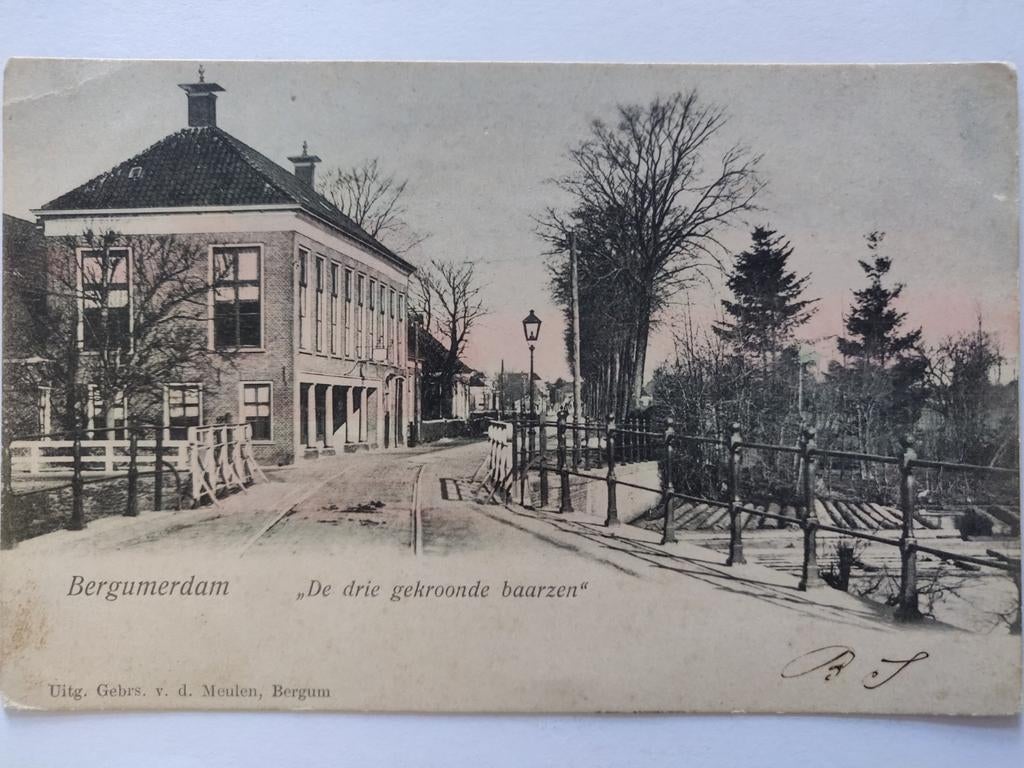 X508 Bergumerdam 1907, Ophalen of Verzenden, Voor 1920, Noord-Holland