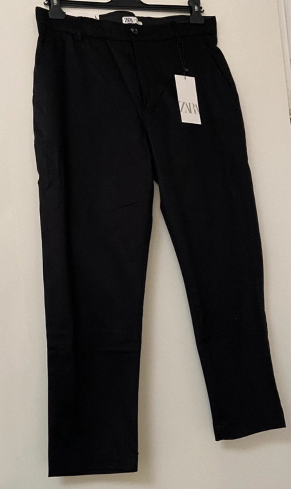 Smart Slim Cropped Fit Chino Broek Zwart Maat L ( nieuw), Ophalen of Verzenden, Nieuw