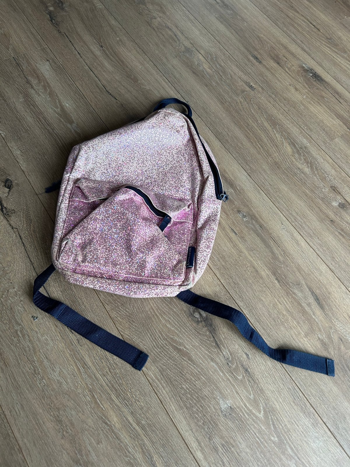 Roze rugzak met glitters, Overige merken, Gebruikt, 25 tot 40 cm, Ophalen of Verzenden