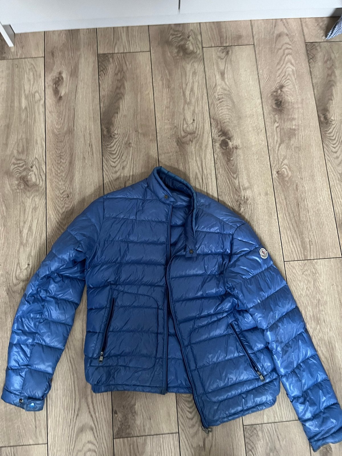 Moncler Heren Donsjack - Blauw, Maat M, Kleding | Heren, Jassen | Winter, Ophalen of Verzenden, Zo goed als nieuw, Maat 48/50 (M)