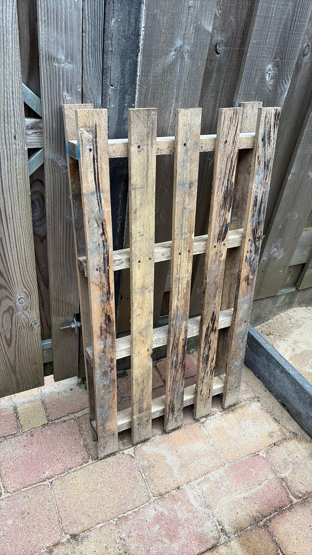Houten pallets 3 stuks, Ophalen, Zo goed als nieuw, Pallet, Minder dan 200 cm