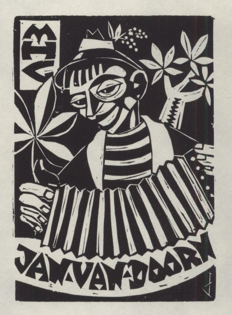0011 Ex Libris Nederland : Jan van Doorn, z.j., Verzenden, Ex libris