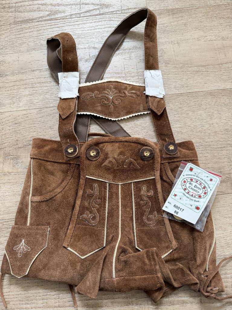 Kinder Lederhose *nieuw*, echt leer, maat 86, Ophalen of Verzenden, Nieuw, 104 of kleiner, Jongen of Meisje
