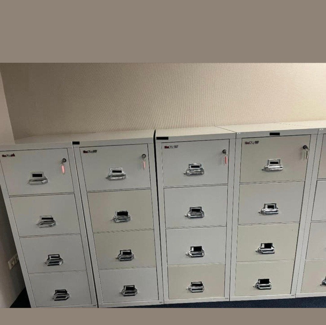 "19 FireKing brandwerende archiefkasten beschikbaar. Werkend, Huis en Inrichting, Brandblussers en Brandkasten, Ophalen of Verzenden