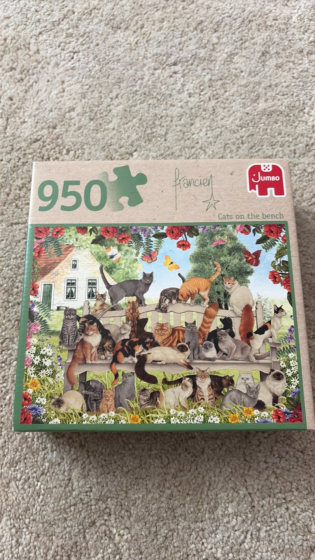 3 francien katten puzzels, Verzenden, Minder dan 500 stukjes, Zo goed als nieuw