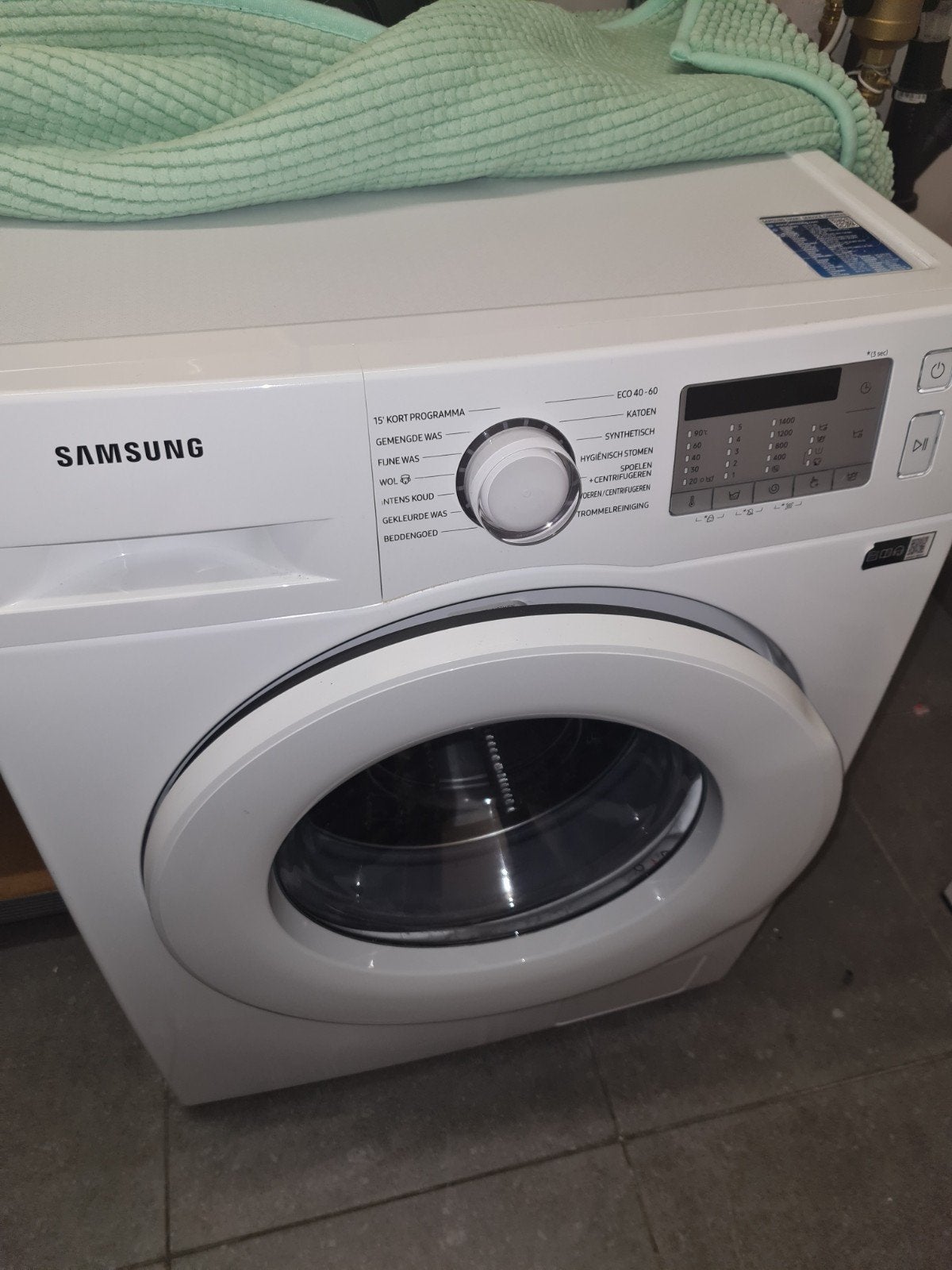 Samsung wasmachine - Weg wegens samenwonen, Ophalen, Gebruikt, Wolwasprogramma, Voorlader
