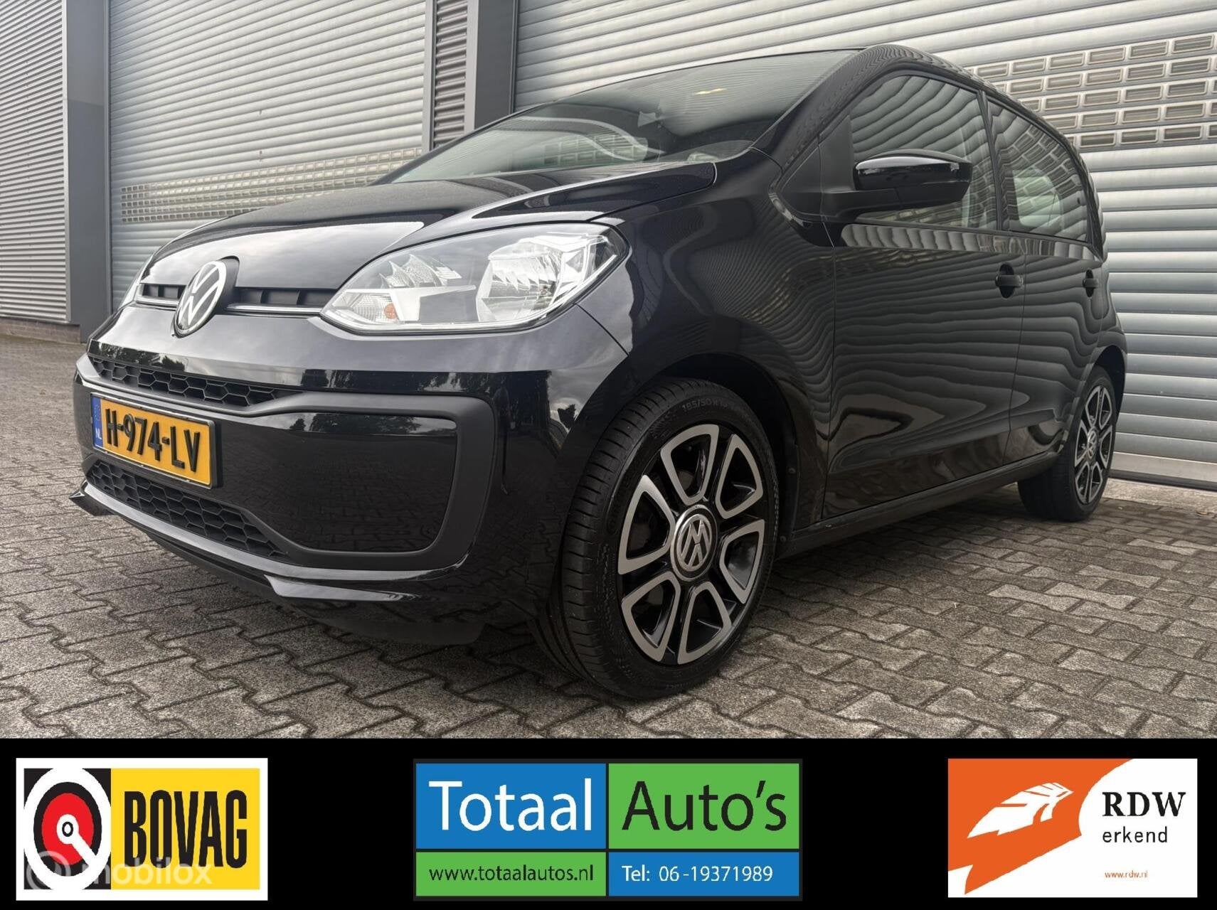 Volkswagen Up! 1.0*P-Camera+Sensoren*LM+1e Eigenaar, Voorwielaandrijving, Gebruikt, Zwart, Origineel Nederlands