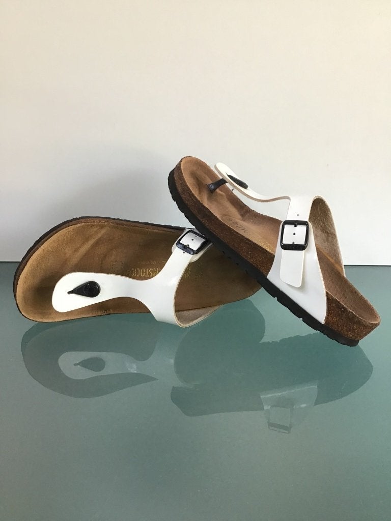 Birkenstock 39 Gizeh | witte slippers | Gratis verzenden, Kleding | Dames, Schoenen, Slippers, Verzenden, Wit, Zo goed als nieuw