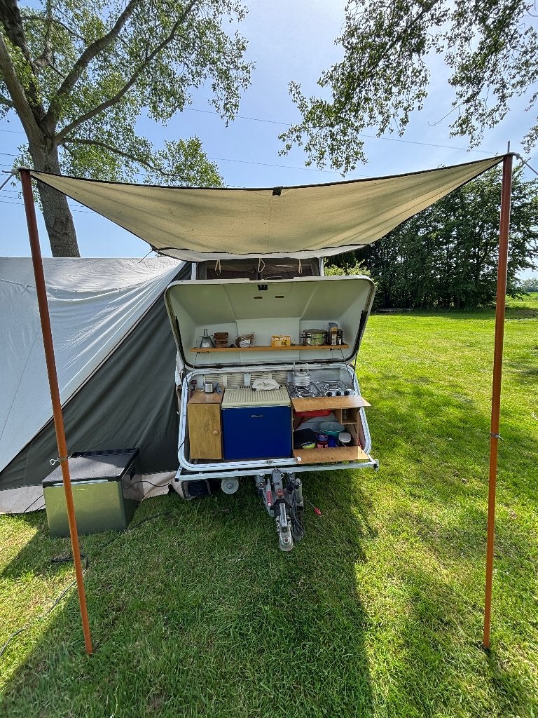 Vouwwagen Holtkamper Spacer, Caravans en Kamperen, Ophalen, Beige, Aanwezig, Holtkamper