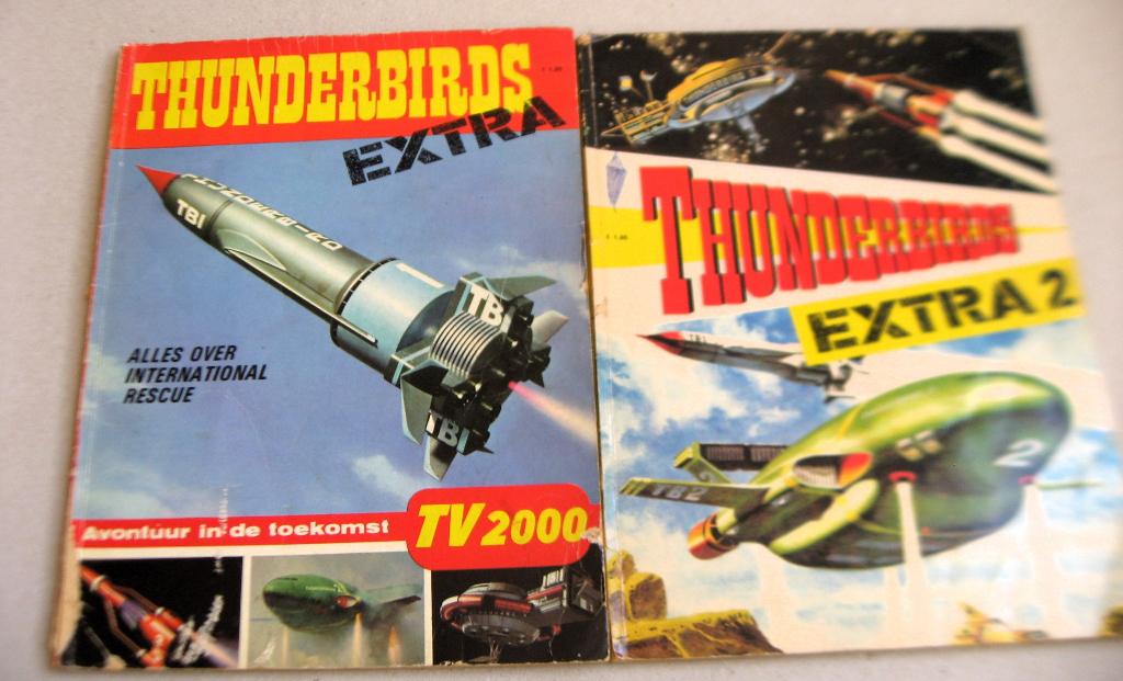 Thunderbirds stripboeken, TV 2000 1 + extra 2, Boeken, Stripboeken, Gelezen, TV2000, Ophalen of Verzenden, Meerdere stripboeken