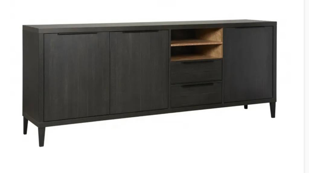 Nieuw zwart dressoir - dressoir zwanenburg, Ophalen, Nieuw, 200 cm of meer, Minder dan 100 cm