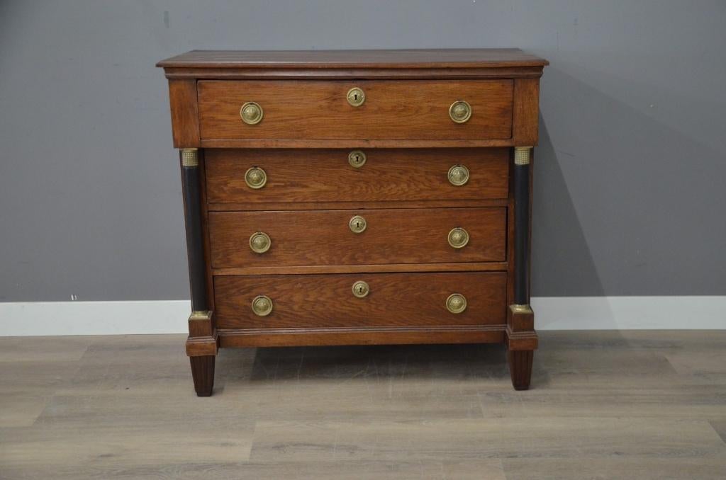 Antiek Hollandse empire Commode/ladekast, Ophalen of Verzenden