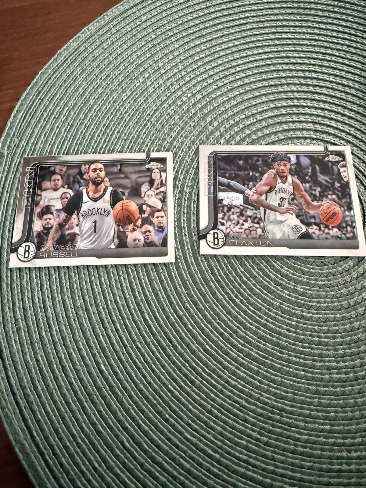 NBA Basketball Kaarten - D'Angelo Russell & Nic Claxton, Ophalen of Verzenden, Nieuw, Overige sporten, Spelerskaart