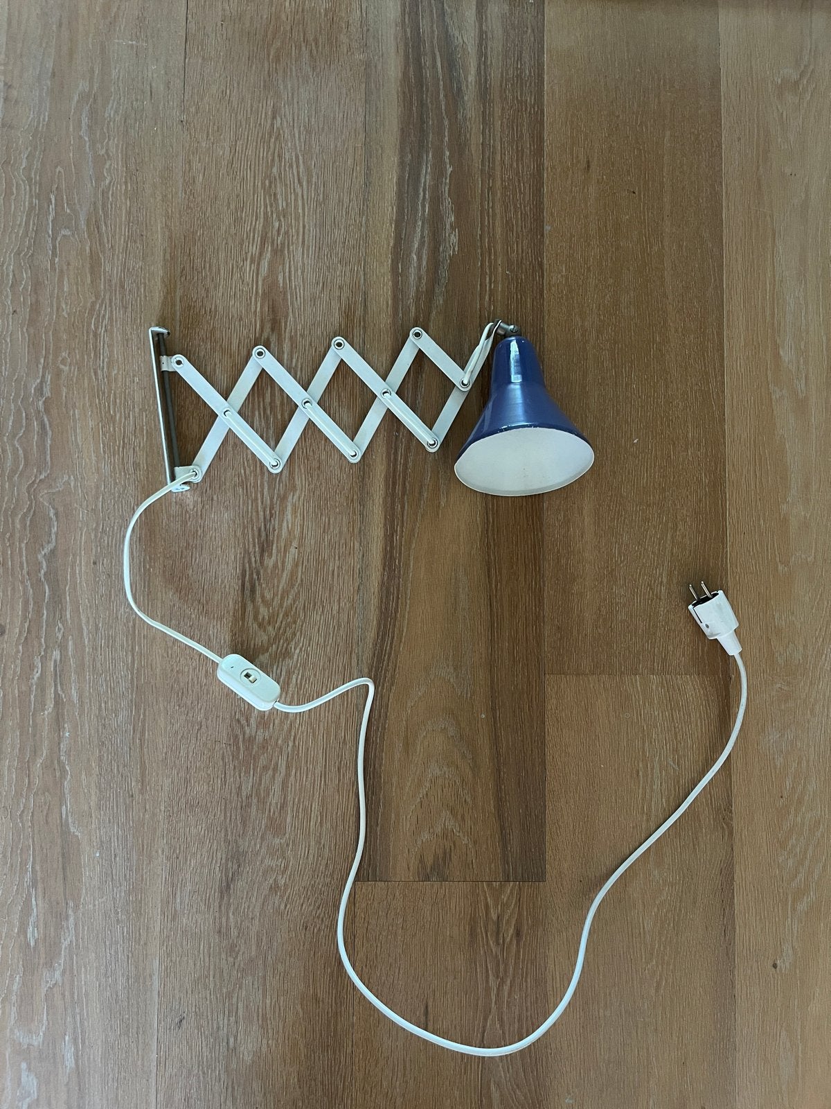 Vintage Anvia schaarlamp - licht paars, Ophalen, Anvia, E27 (groot), Leeslamp