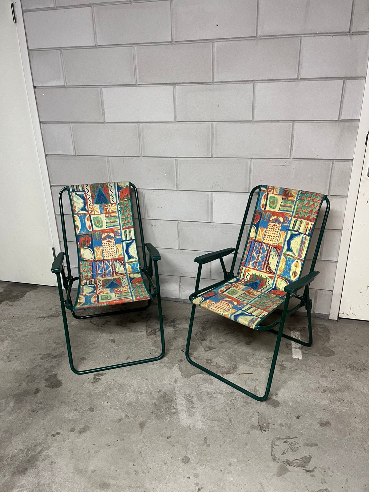 Retro camping stoelen, Caravans en Kamperen, Ophalen, Zo goed als nieuw, Campingstoel