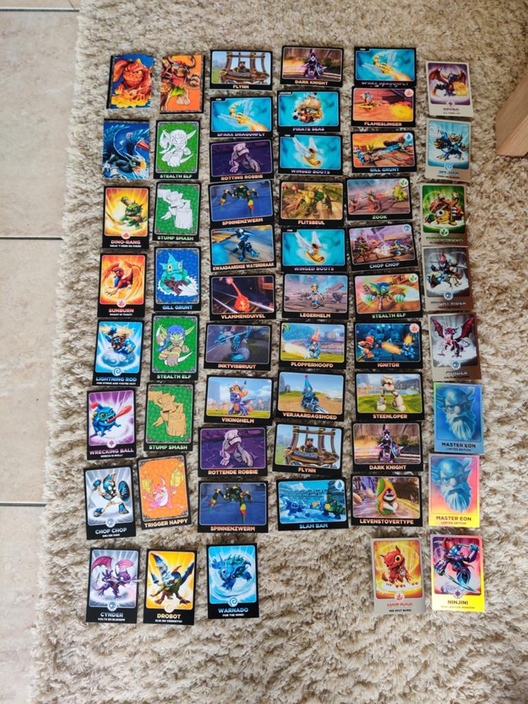 Grote collectie Skylanders ruilkaarten (60+ kaarten), Ophalen of Verzenden, Gebruikt