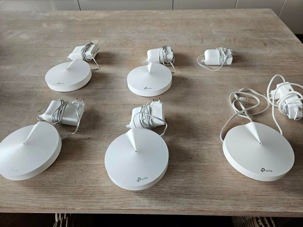 TP-Link Deco M9 Plus Mesh WiFi Systeem (5 units), Computers en Software, Routers en Modems, Gebruikt, Router, Ophalen