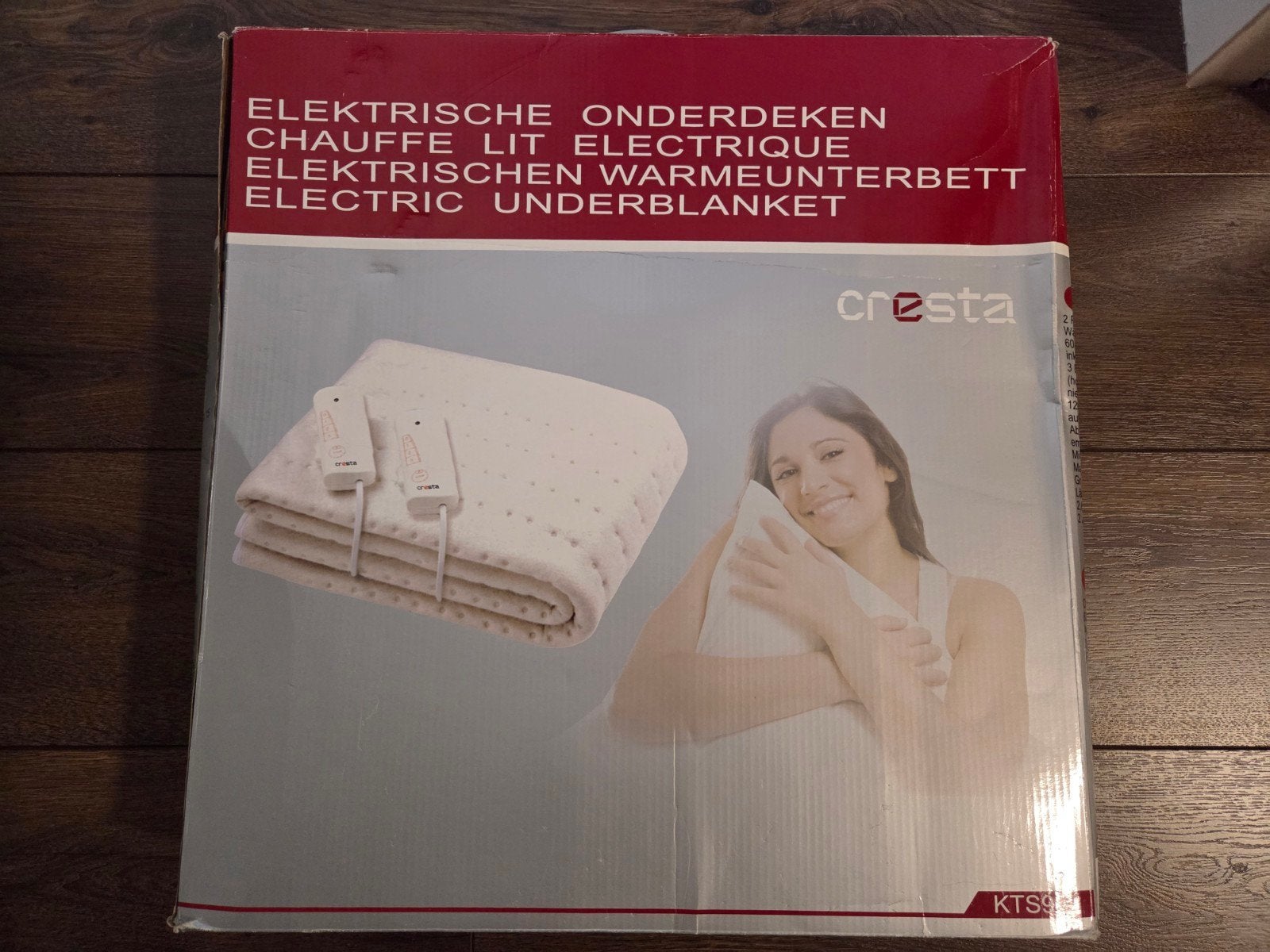 NIEUW- Cresta 2-persoons elektrische onderdeken, Ophalen, Wit, Deken of Dekbed, Overige merken