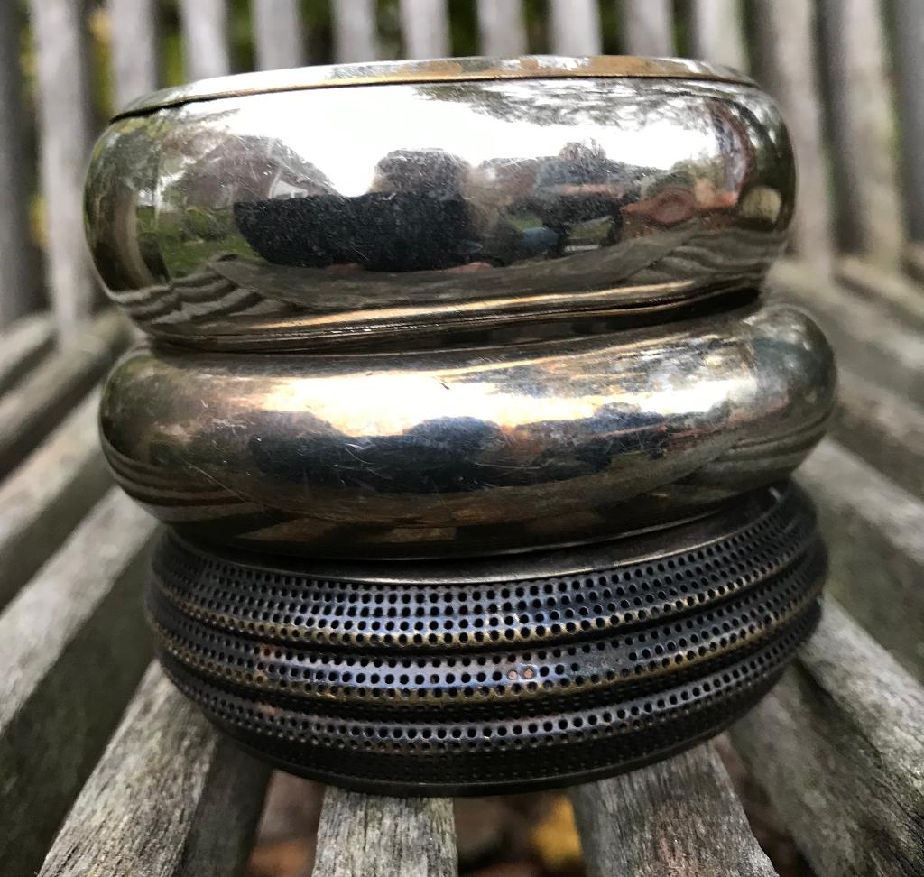 Armbanden vintage jaren 80 - 3 stuks - zilverkleurig, Ophalen of Verzenden, Zo goed als nieuw, Zilver, Overige materialen