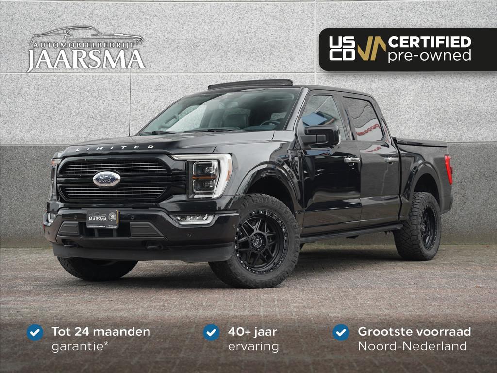Ford USA F-150 Limited 430pk PowerBoost Full Hybrid SuperCre, Auto's, Ford Usa, Automaat, Gebruikt, Euro 6, Blauw