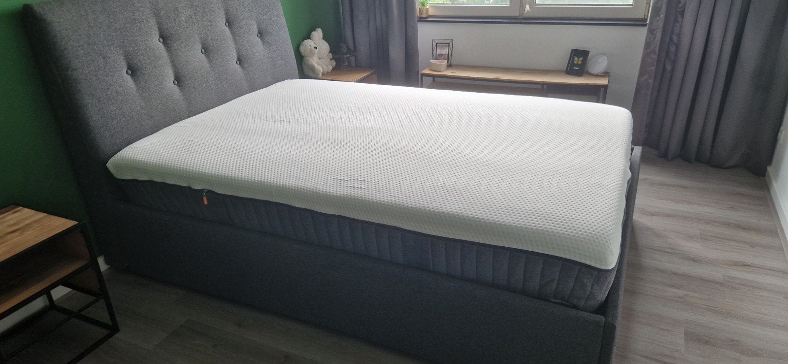 IKEA IDANÄS bed 140x200 + Emma Original matras, Ophalen, Tweepersoons, 140 cm, Zo goed als nieuw