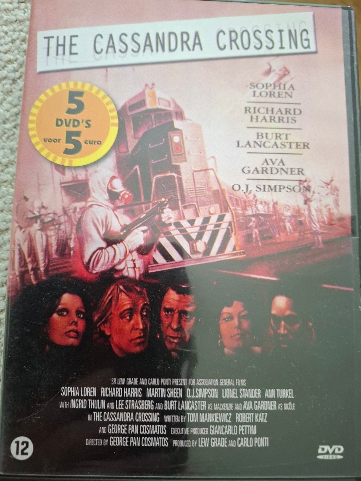 Cassandra crossing, Cd's en Dvd's, Alle leeftijden, Ophalen of Verzenden, Zo goed als nieuw, Overige gebieden