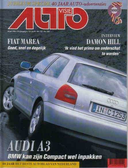 Autovisie 15 1996 : Maserati Quattroporte - Aston Martin DB7, Ophalen of Verzenden, Gelezen, Algemeen