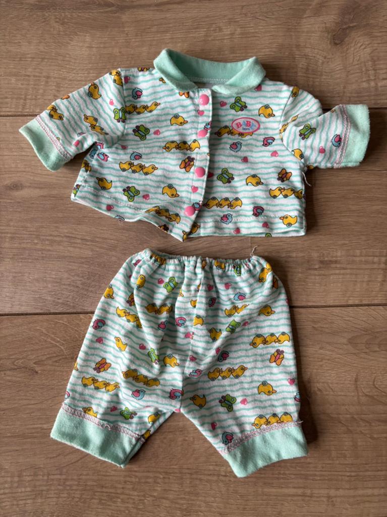 BABY born pyjama setje eendjes en vlinders, Ophalen, Gebruikt, Babypop