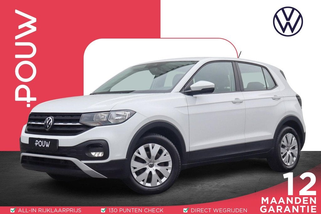 Volkswagen T-Cross 1.0 TSI 95pk Life | Trekhaak | Apple Carp, Auto's, Voorwielaandrijving, 12 maanden, Gebruikt, Euro 6
