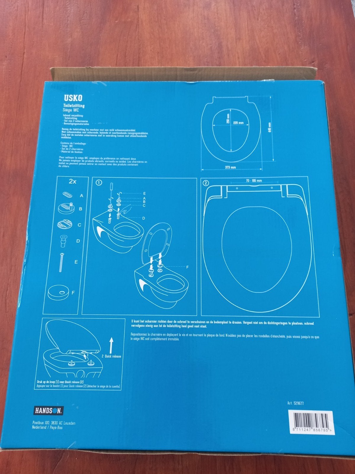 2xnieuwe wc brillen  Hands On USKO Toiletzitting Zwart Soft-, Ophalen, Nieuw, Toilet