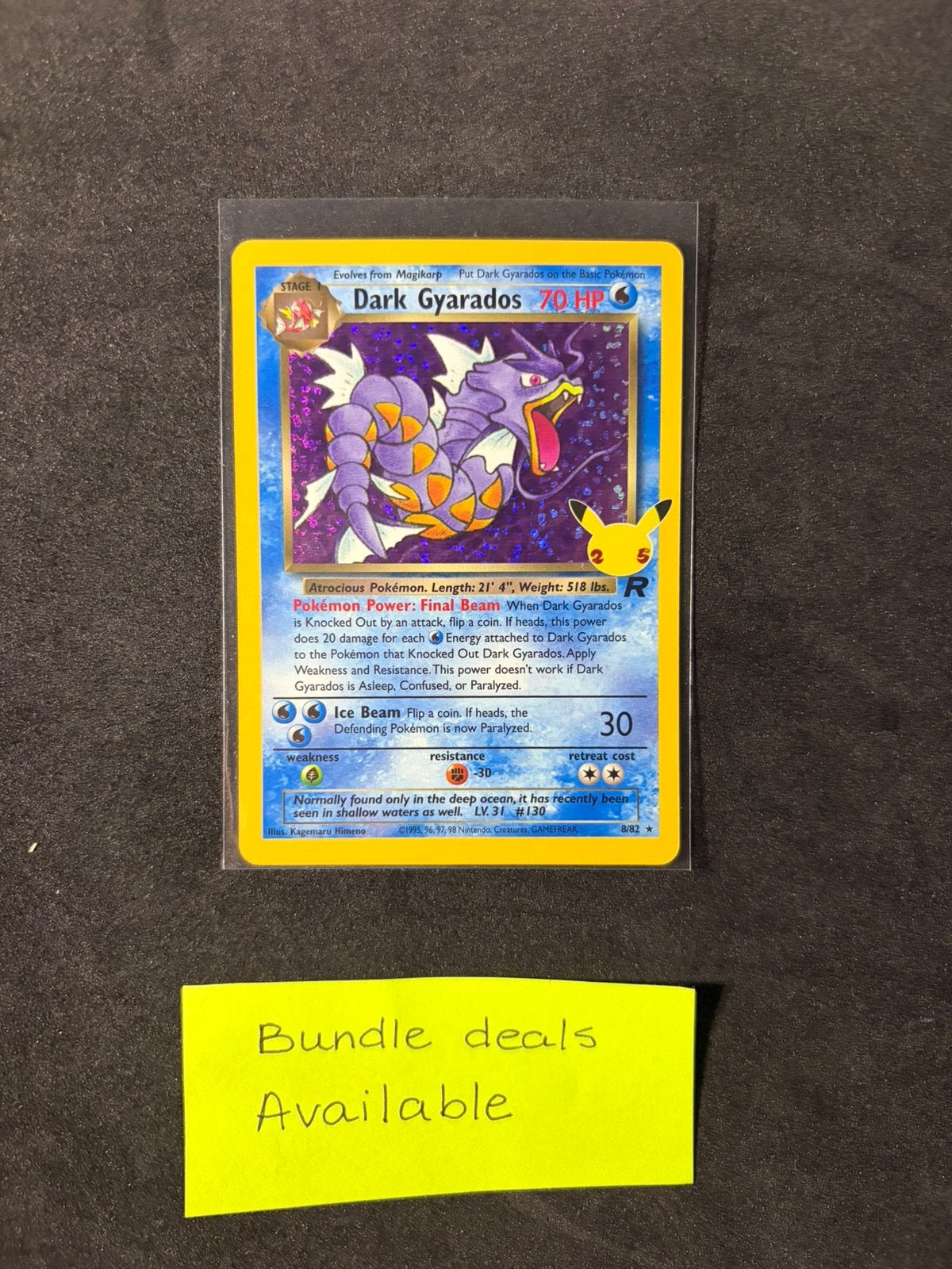 Pokemon card Dark Gyarados 8 - Celebrations - Pokemon tcg, Verzenden, Zo goed als nieuw, Losse kaart