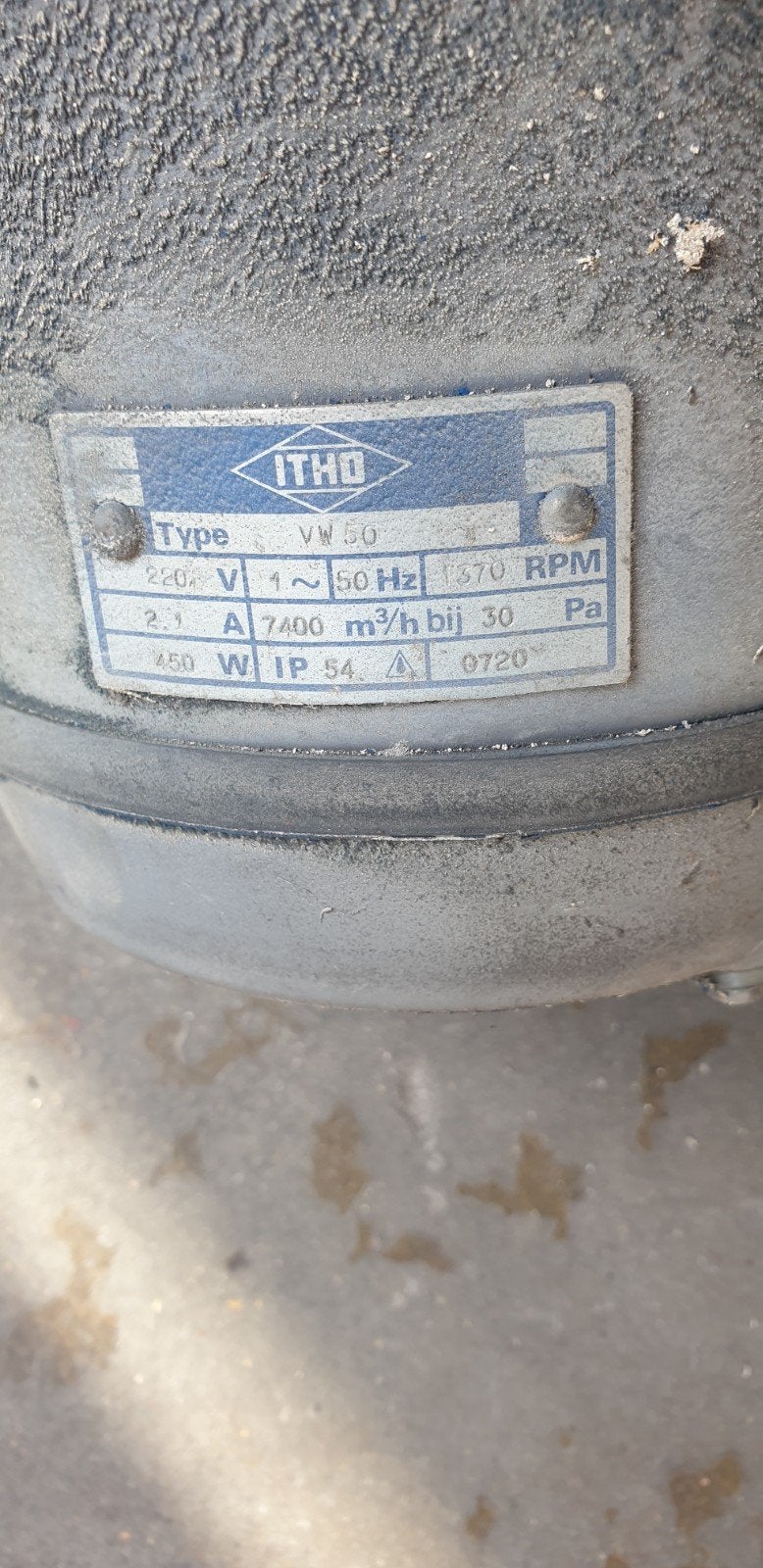 ITHo VW 50 Industriële Ventilator - Gebruikt, Witgoed en Apparatuur, Ophalen, Gebruikt, Overige