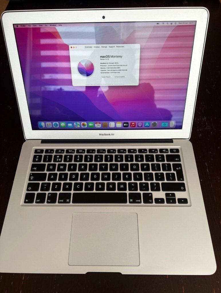 2017 MacBook Air 13'' | i5, 8GB, 128GB, A1466 met lader, Ophalen, Gebruikt, Qwerty, 8 GB
