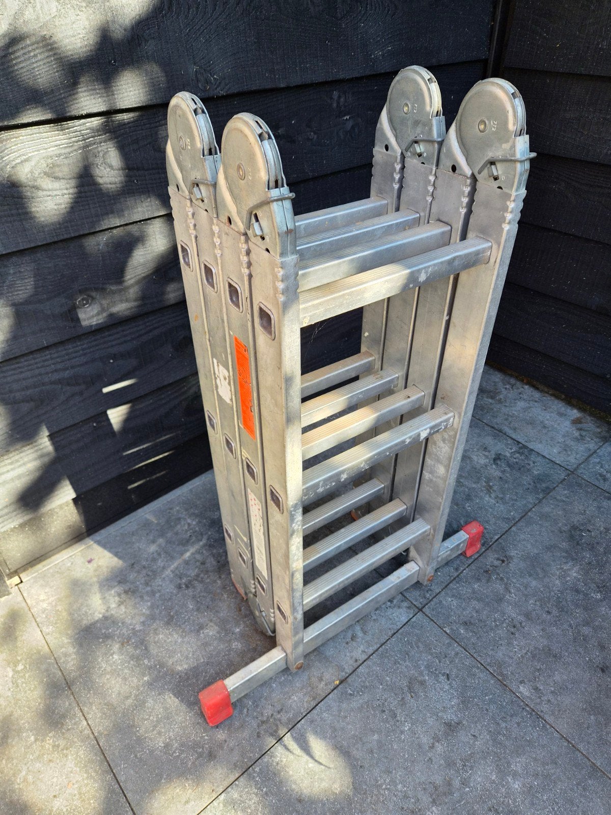 Vouwladder Hymer, Doe-het-zelf en Verbouw, Ladders en Trappen, Ophalen, Gebruikt, Ladder, Opvouwbaar of Inschuifbaar