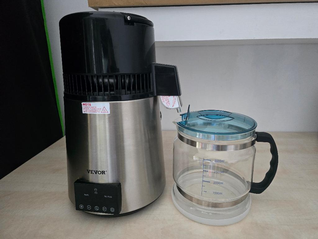 VEVOR Water Distiller 4L – Zo goed als nieuw!, Overige typen, Ophalen of Verzenden, Zo goed als nieuw, Zwart