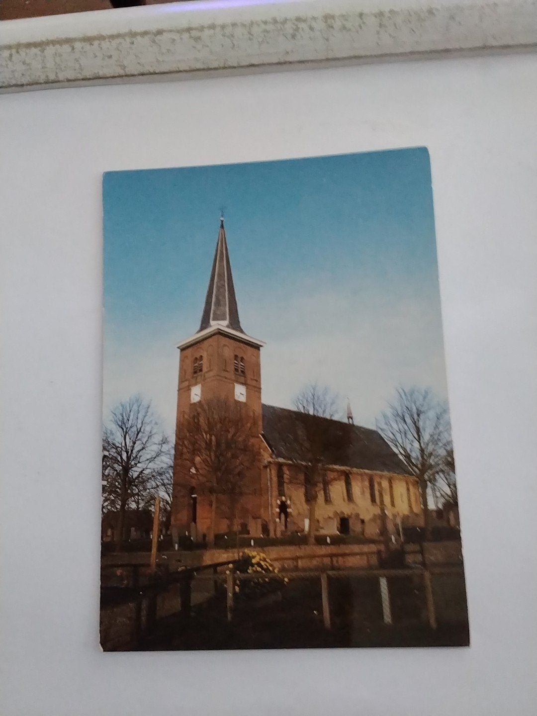 Oude ansichtkaart NH Kerk Easterlittens Friesland, Ophalen of Verzenden, 1960 tot 1980, Ongelopen, Friesland