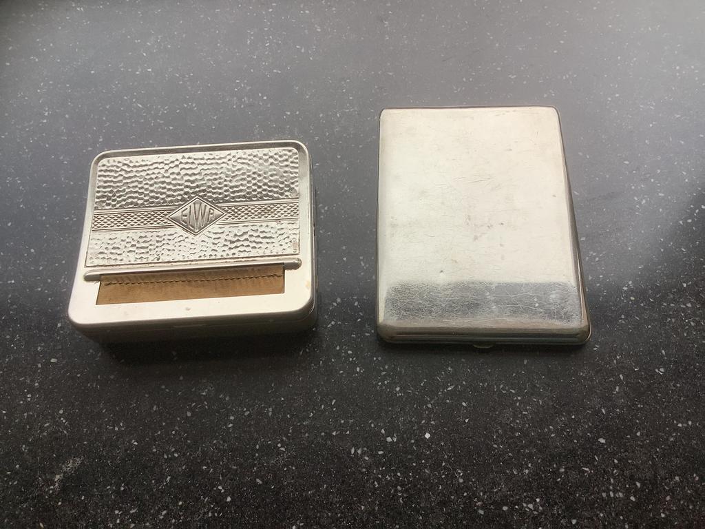 Vintage Elwa Sigaretten Roller + Sigaretten Bewaardoosje, Ophalen of Verzenden, Gebruikt