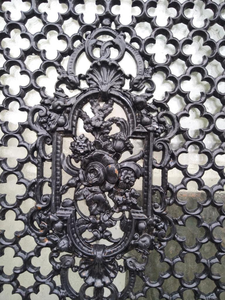 Kozijn met rooster voordeur, Doe-het-zelf en Verbouw, Deuren en Horren, Gebruikt, 80 tot 100 cm, 215 cm of meer, Ophalen of Verzenden